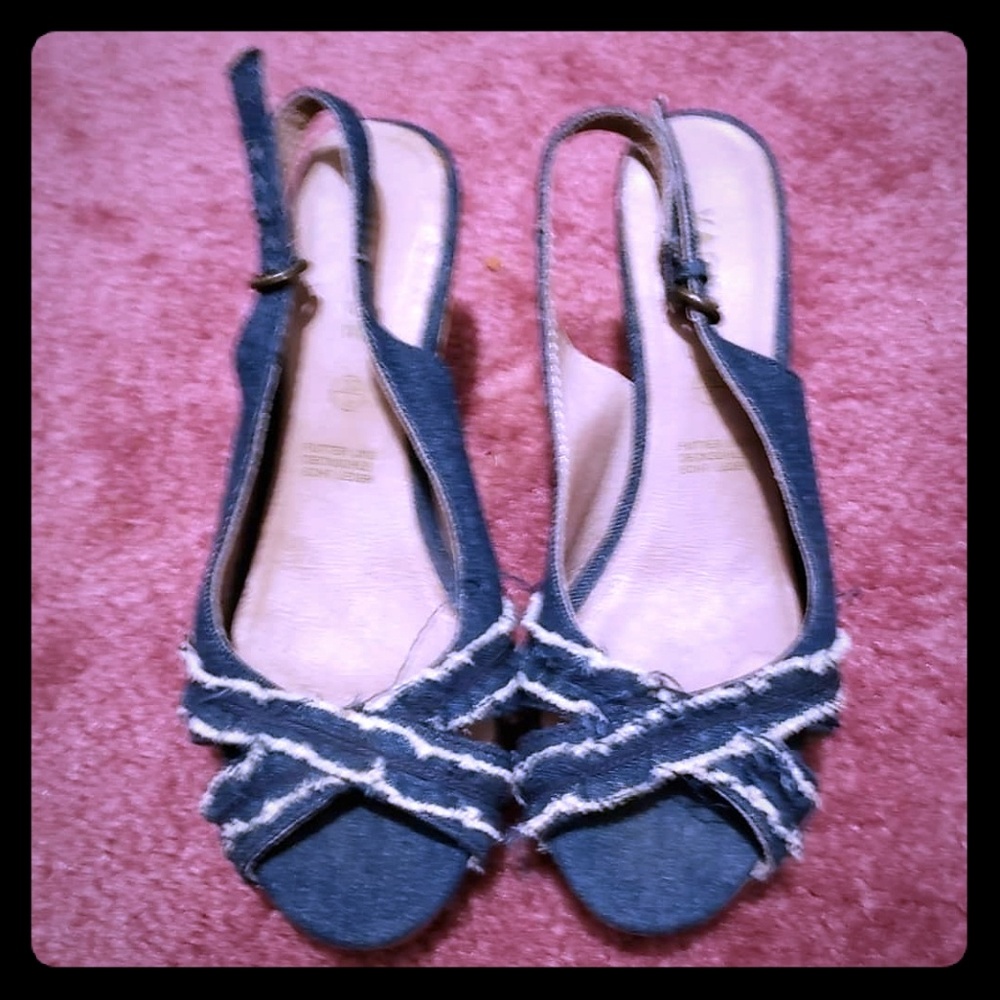 Vintage Varese genuine italian leather sandal heel